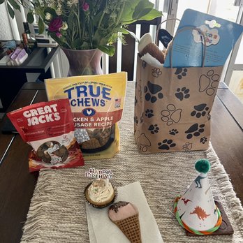 Leash and Collar - Duke's Birthday spread! The Pup-cake and ice cream cone cookie are from here! - Pet Stores Near Me - Sacramento, California Leash and Collar - Duke's Birthday spread! The Pup-cake and ice cream cone cookie are from here! - Pet Stores Near Me - Sacramento, California