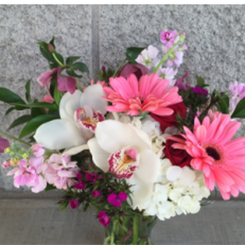 Foothills Floral Gallery - What was ordered. (white orchids and pink daisies) - Florists Near Me - Phoenix, Arizona