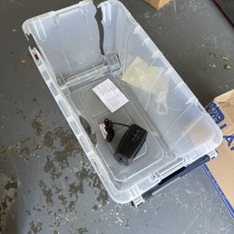 The tote they broke then blamed us for it being too heavy. How about use the handle to pull it instead of trying to lift it? The tote they broke then blamed us for it being too heavy. How about use the handle to pull it instead of trying to lift it?