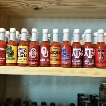 Beef Jerky Outlet - a shelf of hot sauces - Specialty Food Near Me - Tyler, Texas