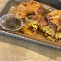 Croissant with ham Croissant with ham