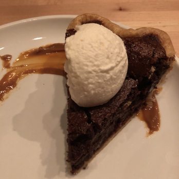 Cotton & Rye - Chocolate butter pie, not too sweet! Homemade crust. - New American Near Me - Savannah, Georgia
