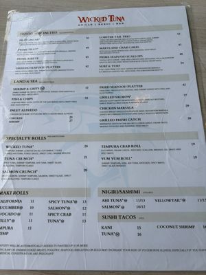 Menu photo 7 Wicked Tuna Myrtle Beach, SC Menu photo 7 Wicked Tuna Myrtle Beach, SC