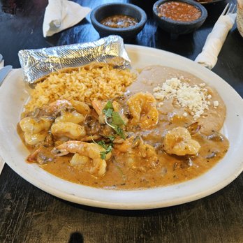 Sabroso! Mexican Kitchen - Camarones En Crema W/Added A La Diabla Sauce! - Mexican Near Me - Garden Grove, California Sabroso! Mexican Kitchen - Camarones En Crema W/Added A La Diabla Sauce! - Mexican Near Me - Garden Grove, California