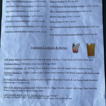 The Dockside Bar & Grill - Drank Menu as of 4/30/24 - New American Near Me - North Tonawanda, New York The Dockside Bar & Grill - Drank Menu as of 4/30/24 - New American Near Me - North Tonawanda, New York