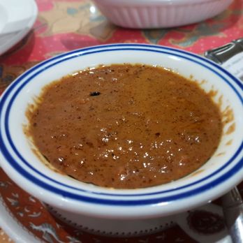 Chahaya Malaysia - Peanut Satay Sauce - side dish $2. Little heavy on the roasted flavour for my taste. - Malaysian Near Me - Gloucester, Ontario