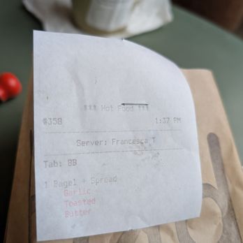 Bkd Bagels - Toasted garlic bagel with butter - Bagels Near Me - Ashburn, Virginia