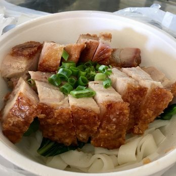 Asian Mix - Roast pork with fun noodle soup ($9.50) - Fast Food Near Me - Honolulu, Hawaii