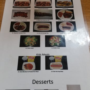 Big John's Texas BBQ - Menu with easy to identify pictures - Barbeque Near Me - Page, Arizona Big John's Texas BBQ - Menu with easy to identify pictures - Barbeque Near Me - Page, Arizona