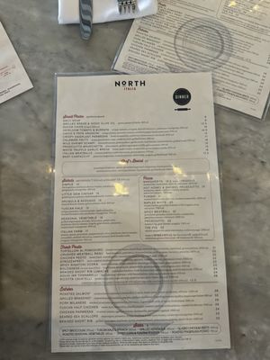Menu photo 8 North Italia Austin, TX