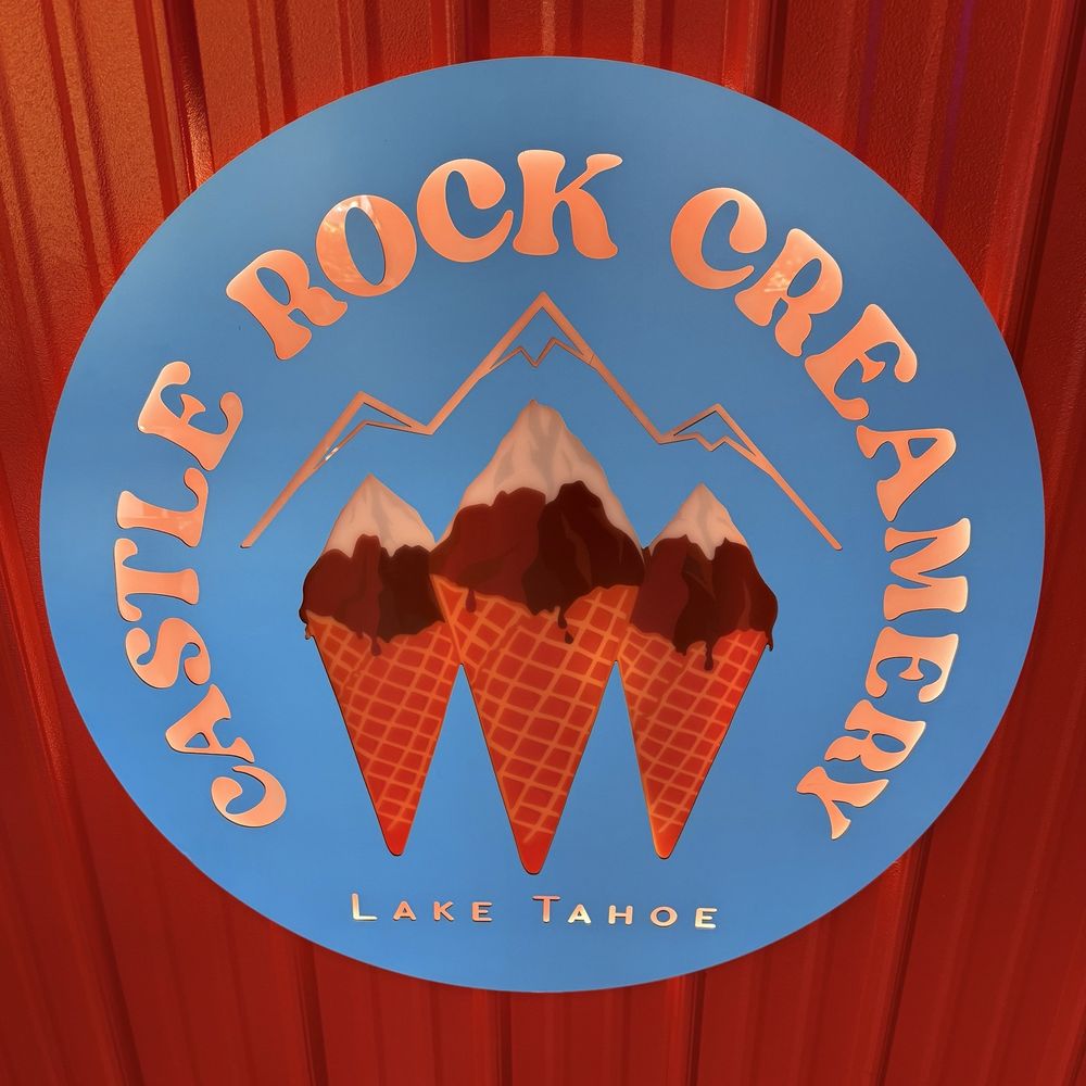 Castle Rock Creamery - Castle Rock Creamery Signage and Logo. - Desserts Near Me - Stateline, Nevada