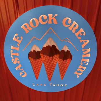 Castle Rock Creamery - Castle Rock Creamery Signage and Logo. - Desserts Near Me - Stateline, Nevada
