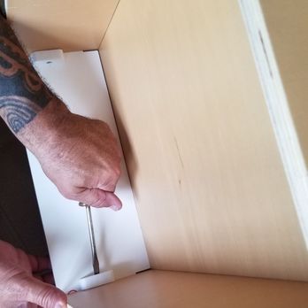 Cabinets To Go - Cams are pre-set. All you need is a screwdriver and turn 180° to lock in place. - Kitchen & Bath Near Me - Hilliard, Ohio Cabinets To Go - Cams are pre-set. All you need is a screwdriver and turn 180° to lock in place. - Kitchen & Bath Near Me - Hilliard, Ohio