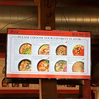 Eugene Hot Pot Express - Broth choices - Hot Pot Near Me - Eugene, Oregon