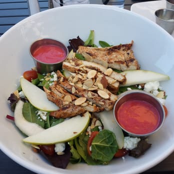 Tru Burger - Chicken pear salad with raspberry vinegarette dressing. - Burgers Near Me - Anthem, Arizona Tru Burger - Chicken pear salad with raspberry vinegarette dressing. - Burgers Near Me - Anthem, Arizona