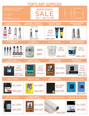 Top's Art Supplies by null