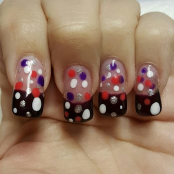 Gel Nails & Spa - Second time here Crystal does amazing work. My nails have to be wild and crazy... totally in the polka dot mode this week - - Nail Salons Near Me - Las Vegas, Nevada