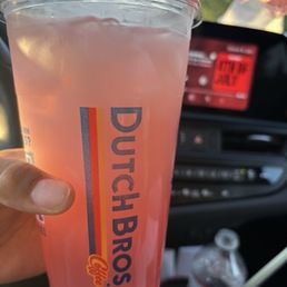 Dutch H20 with pumps of strawberry, watermelon, peach and coconut with a splash of coconut milk on top