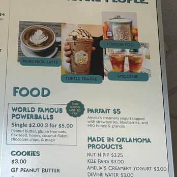 Not Your Average Joe - Menu - Coffee & Tea Near Me - Choctaw, Oklahoma Not Your Average Joe - Menu - Coffee & Tea Near Me - Choctaw, Oklahoma