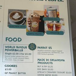 Not Your Average Joe - Menu