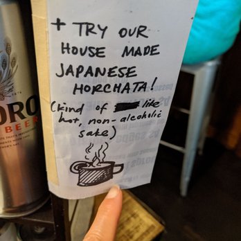 Aburaya - House made horchata - Izakaya Near Me - Oakland, California