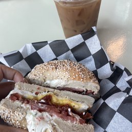The Special Breakfast Sandwich & Cold Brew w/ Almond Milk and SF Vanilla The Special Breakfast Sandwich & Cold Brew w/ Almond Milk and SF Vanilla