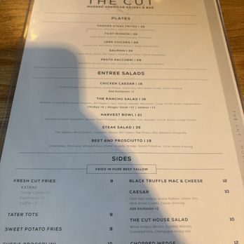 The Cut - menu - Cocktail Bars Near Me - Rancho Cucamonga, California The Cut - menu - Cocktail Bars Near Me - Rancho Cucamonga, California