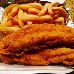 Moby's Fish & Chicken - Catfish and fries