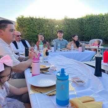 Take Your Moment! - Braveheart having the Hibachi dinner with our family after the ceremony. - Officiants Near Me - Palm Springs, California Take Your Moment! - Braveheart having the Hibachi dinner with our family after the ceremony. - Officiants Near Me - Palm Springs, California