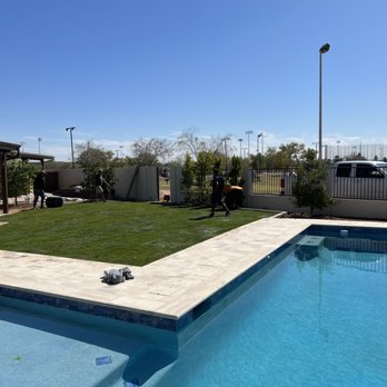 Lux Landscape Services - Sprinkler system and Sod installation after - Landscaping Near Me Lux Landscape Services - Sprinkler system and Sod installation after - Landscaping Near Me