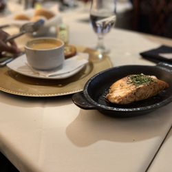Amore Fine Dining & Spirits - Lobster bisque and salmon