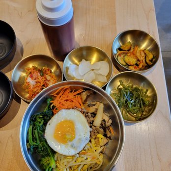Mom's Kitchen - a variety of food items on a table - Korean Near Me - Markham, Ontario Mom's Kitchen - a variety of food items on a table - Korean Near Me - Markham, Ontario