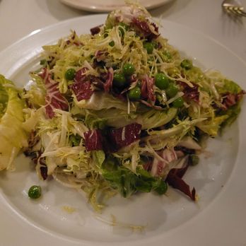 Melfi's - Seasonal lettuce salad, too much frisee. - Pizza Near Me - Charleston, South Carolina