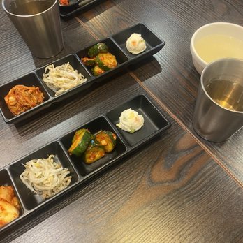 Jang Soo Tofu Restaurant - Starters and tea. - Korean Near Me - Kent, Washington Jang Soo Tofu Restaurant - Starters and tea. - Korean Near Me - Kent, Washington