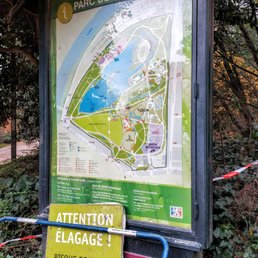 Map in Parc de la Tête d'Or Map in Parc de la Tête d'Or