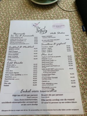 Menu photo 1 Nellie's Coffeebar Antwerp, VAN