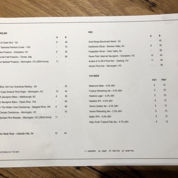 Hotel Terminus - Drinks menu - Hotels Near Me - Shepparton, VIC
