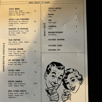 Živio - Drink Menu side 2 - Modern European Near Me - Grand Rapids, Michigan Živio - Drink Menu side 2 - Modern European Near Me - Grand Rapids, Michigan