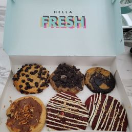 Choc chip, Boston Cream, Fudge, Girl Scout. Red Velvet.