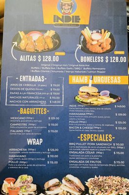 Menu photo 2 Indie Puerto Vallarta, JAL