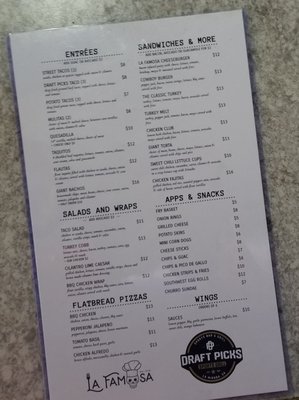 Menu photo 3 Draft Picks Sports Grill La Mirada, CA