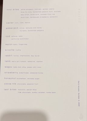 Menu photo 1 Saison San Francisco, CA Menu photo 1 Saison San Francisco, CA