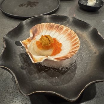 Jak Omakase - Scallop with uni - Sushi Bars Near Me - Duluth, Georgia Jak Omakase - Scallop with uni - Sushi Bars Near Me - Duluth, Georgia