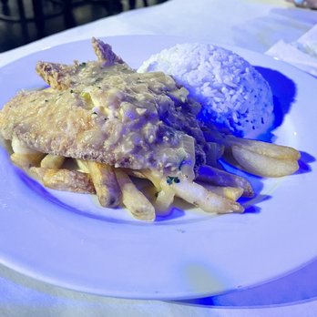 Pisco Mar - Fish with Ajillo sauce - Peruvian Near Me - Raleigh, North Carolina