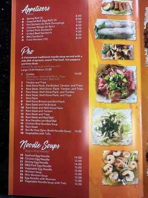 Menu photo 1 Asian Pho Reno, NV Menu photo 1 Asian Pho Reno, NV