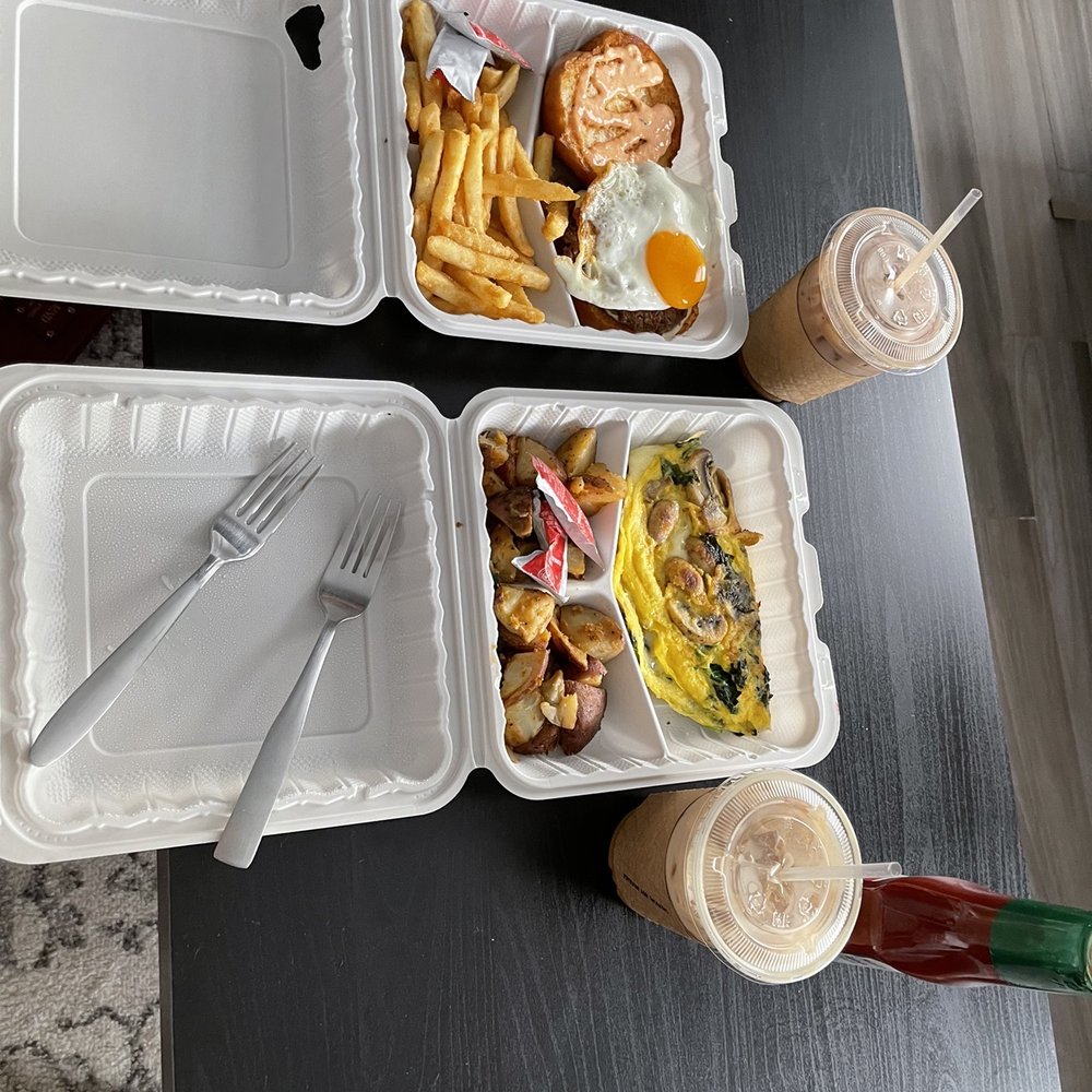 Evergreen Eatery & Cafe - three takeout trays of food on a table - Breakfast & Brunch Near Me - Boston, Massachusetts Evergreen Eatery & Cafe - three takeout trays of food on a table - Breakfast & Brunch Near Me - Boston, Massachusetts