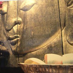 Buddha that greets you when you enter Suite Retreat