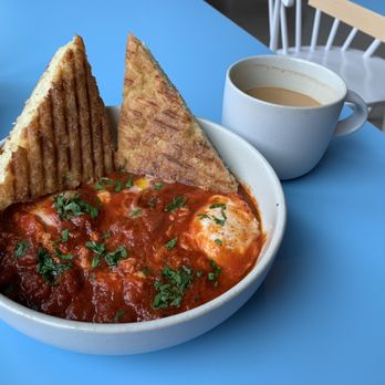 Ciao, Gloria - Eggs in purgatory + Americano. Best meal. - Cafes Near Me - Brooklyn, New York