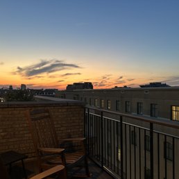 View from balcony - sunset