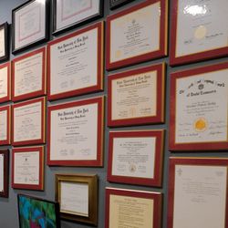 Clock Tower Dental Associates - Diplomas, Awards, Plaques